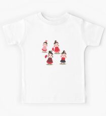 Flamenco dancers on black Kids Tee