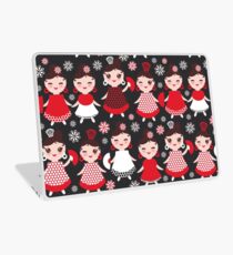 Flamenco dancers on black Laptop Skin