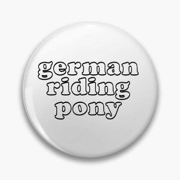 Item preview, German Riding Pony Bubble Letters designed and sold by theaadesigns.