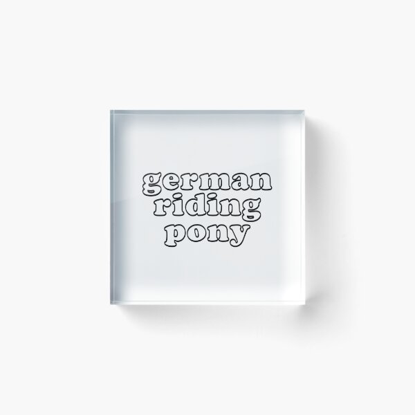 Item preview, German Riding Pony Bubble Letters designed and sold by theaadesigns.