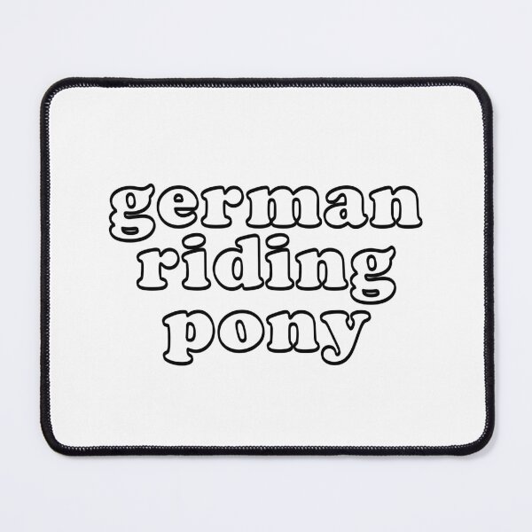 Item preview, German Riding Pony Bubble Letters designed and sold by theaadesigns.