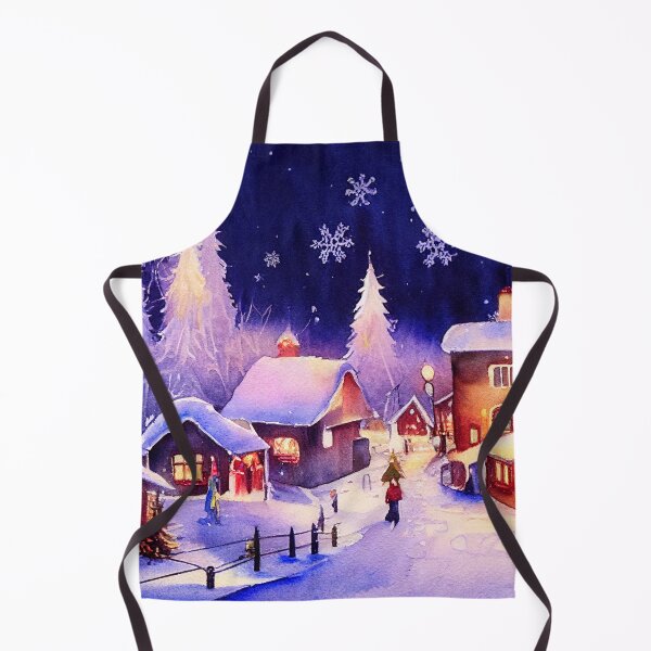 Item preview, A Snowy Village at Christmas designed and sold by Mika Hutton.
