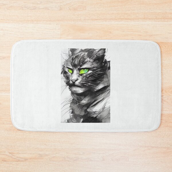 Item preview, Serious Green Eyed Cat  designed and sold by bek22.