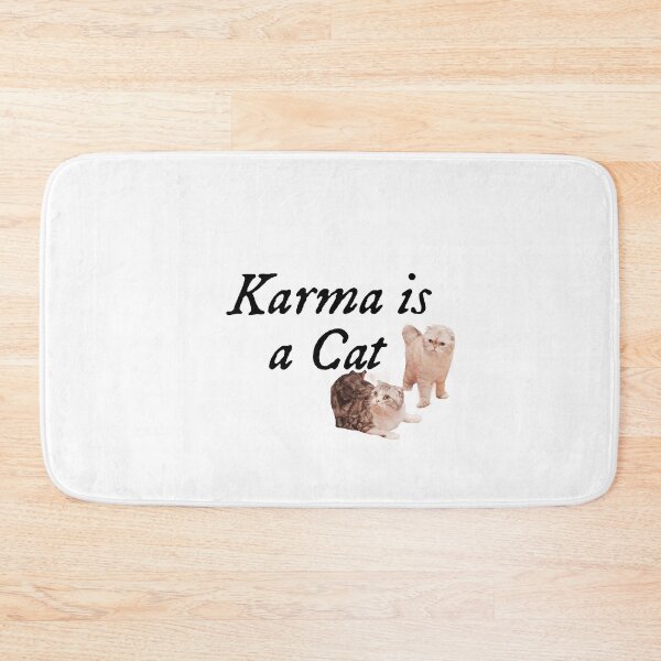 Item preview, TS Midnights "Karma is A Cat” Cute Sticker designed and sold by Brooke’s Broadway Stickers.