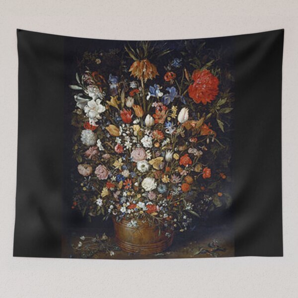 Item preview, Jan Brueghel-Flowers in a Wooden Vessel designed and sold by BestPaintings.