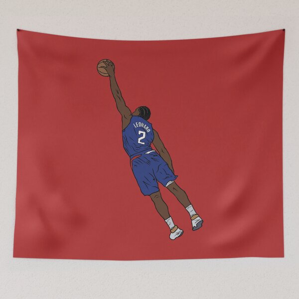 Item preview, Kawhi Leonard Leaning Dunk designed and sold by RatTrapTees.