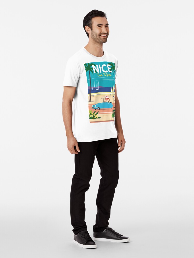 Affiche Nice C te d Azur T shirt premium