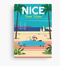 NIce-French Riviera poster Canvas Print