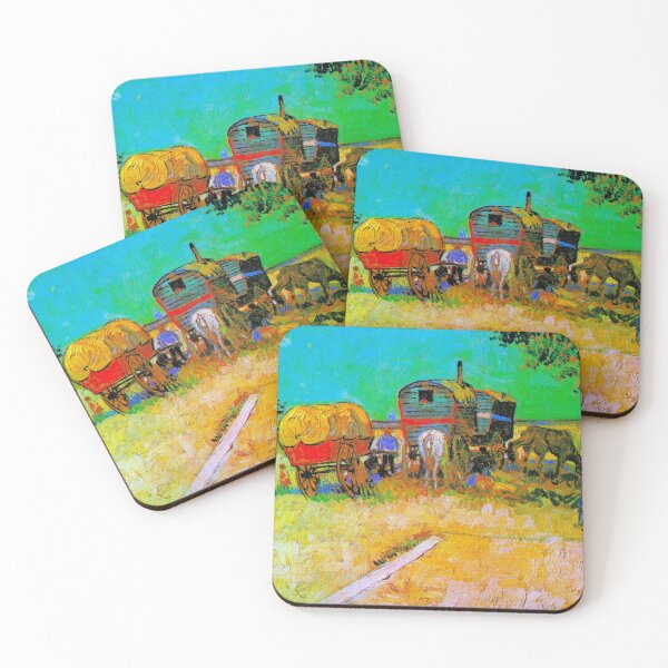 Item preview, Encampment of Gypsies with Caravans - Vincent van Gogh designed and sold by SimpleJoyStyle.