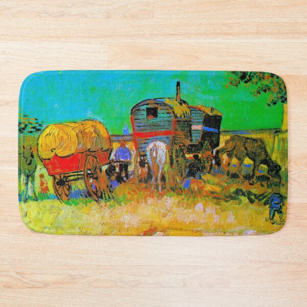 Item preview, Encampment of Gypsies with Caravans - Vincent van Gogh designed and sold by SimpleJoyStyle.