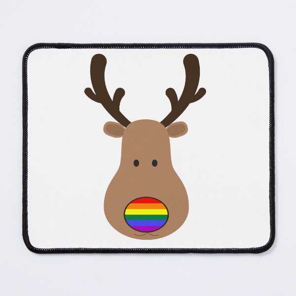 Item preview, RUDOLPH THE RAINBOW NOSE REINDEER | XMAS PRIDE designed and sold by Festive Feminist.