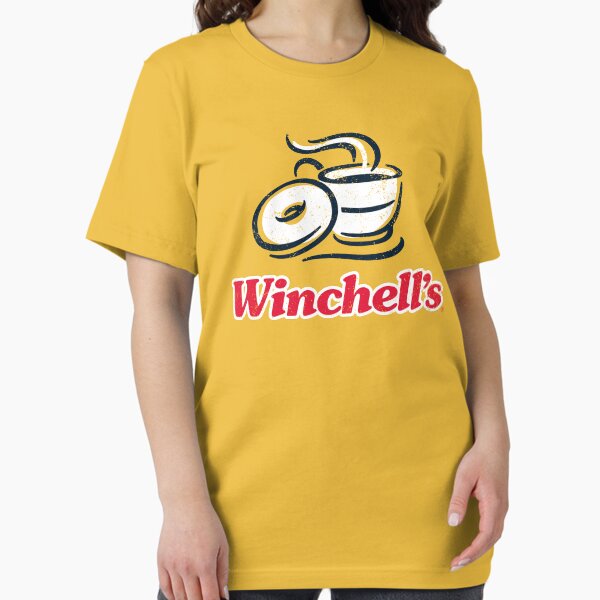 Vista previa del artículo con la obra «Casa de donas de Winchell: textura desgastada de estilo vintage», diseñado y vendido por sticker-stacker.