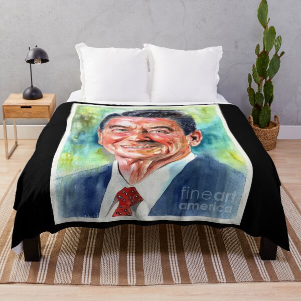 Artikelvorschau, ronald reagan aquarell suzanns kunst entworfen und verkauft von ezhilboamp.