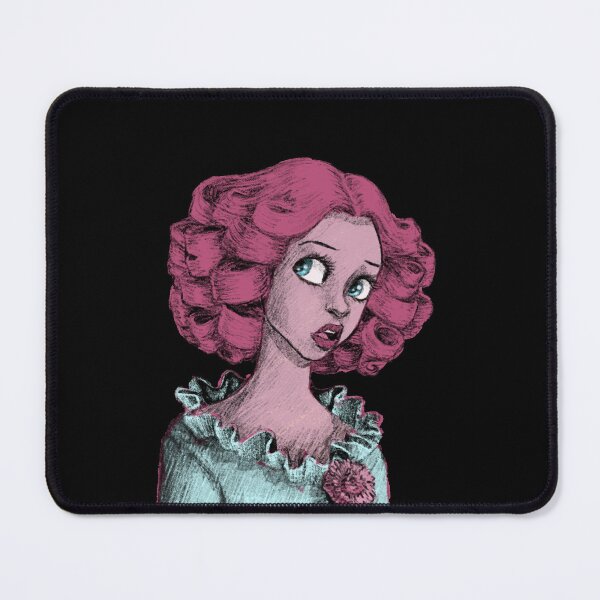 Item preview, Sketch Style Circus Clown Girl with Pink Hair designed and sold by PaperRain.