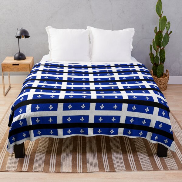 Item preview, Quebec Flag Drapeau - Canadian Province T-Shirt Sticker Duvet Cover designed and sold by deanworld.