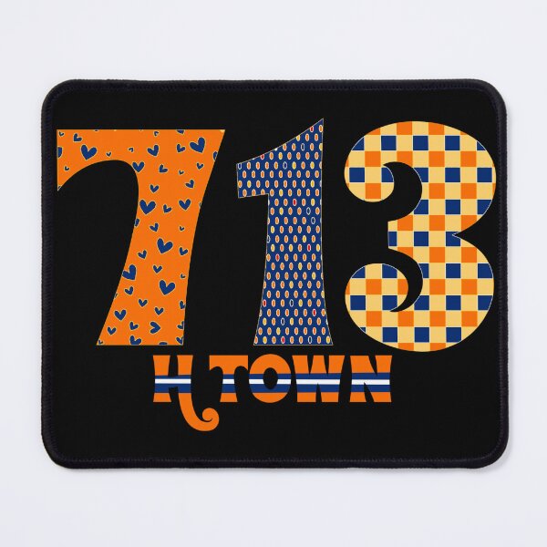 Item preview, 713 Houston Texas - Rainbow Orange designed and sold by OctGaveAParty.