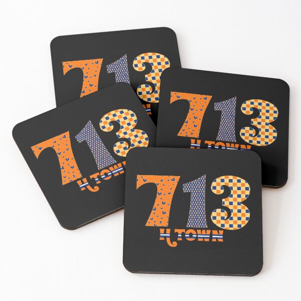 Item preview, 713 Houston Texas - Rainbow Orange designed and sold by OctGaveAParty.