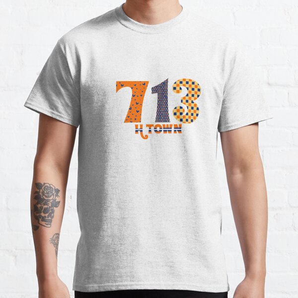 Houston Texas 713 T-Shirt Astros Orange Rainbow 713 T-Shirt Unisex