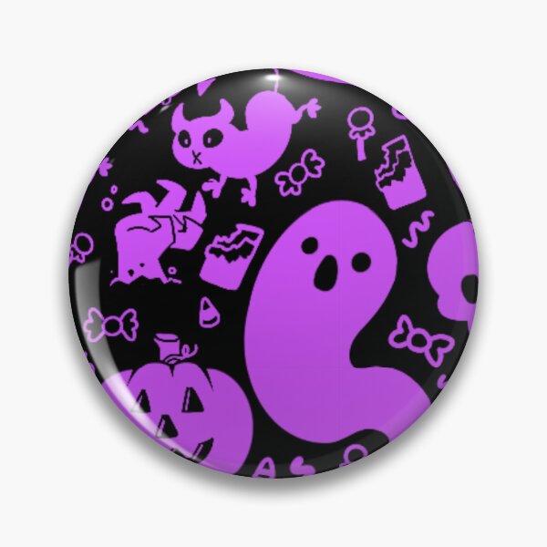 Item preview, Spooky Scary Lil’ Purple Guys (Black Background) designed and sold by Purple-Capybara.