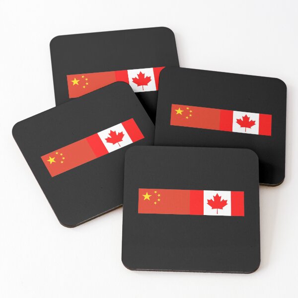 Item preview, Chinese Canadian Flag - China Canada Celebration Sticker T-Shirt designed and sold by deanworld.