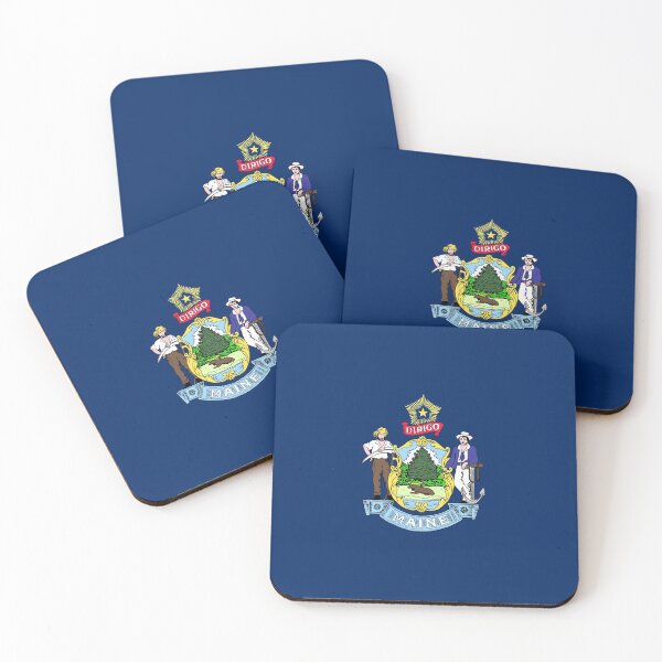 Item preview, Maine State Flag T-Shirt Portland Car Sticker Duvet Cover designed and sold by deanworld.