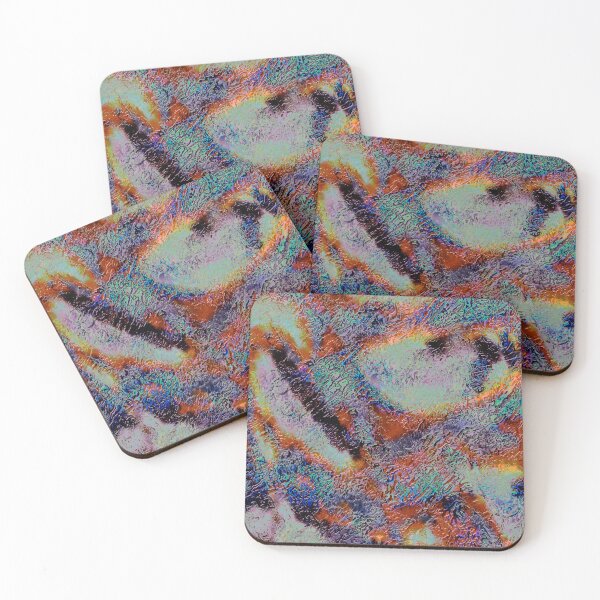 Item preview, Digital texture sheep's wool smeared with colorful oil ink designed and sold by ShapesColors.
