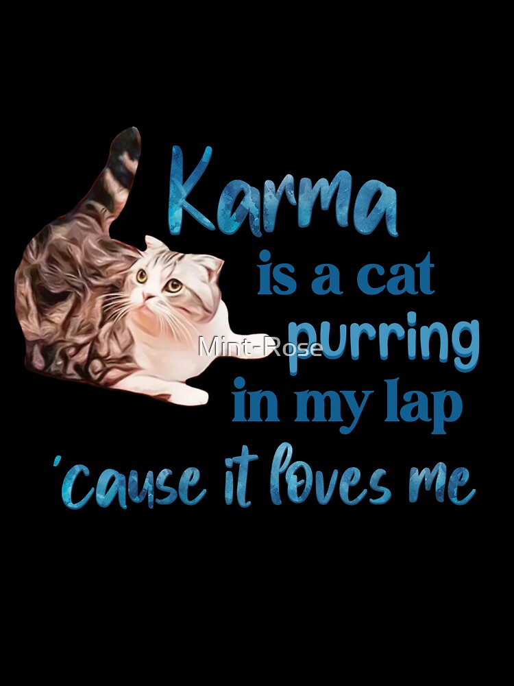 Karma Is A Cat Purring In My Lap Clogs - Torunstyle