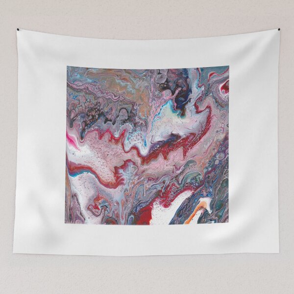 Item preview, Fluid art - paint pour - abstract designed and sold by kittyvdheuvel.