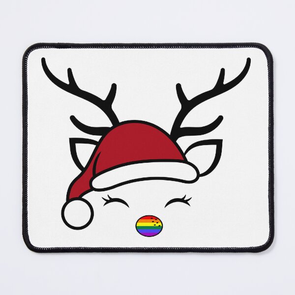 Item preview, RAINBOW RUDOLPH designed and sold by Festive Feminist.