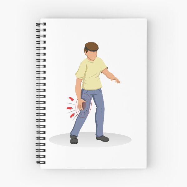 Item preview, person illustration with symptoms of cramp, peripheral neuropathy, numbness, tingling and dystrophy. Ideal for educational materials and training designed and sold by LucianoCosmo.