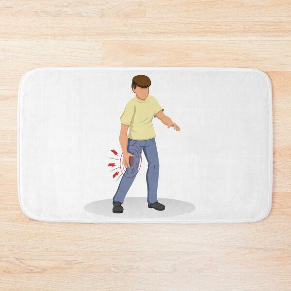 Item preview, person illustration with symptoms of cramp, peripheral neuropathy, numbness, tingling and dystrophy. Ideal for educational materials and training designed and sold by LucianoCosmo.