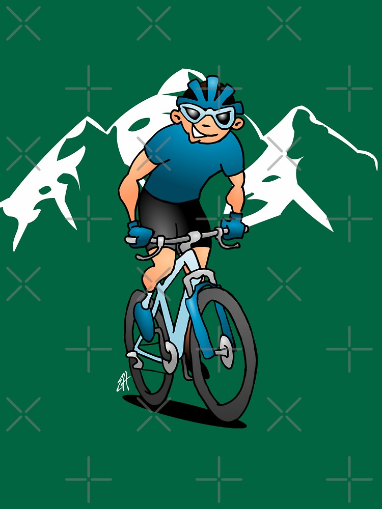 MTB - Mountain biker in the mountains by cardvibes