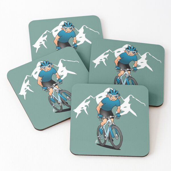 Item preview, MTB - Mountain biker in the mountains designed and sold by cardvibes.