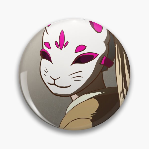 Item preview, Cartoon Girl with a Kitsune Mask designed and sold by CJ-Cusack.