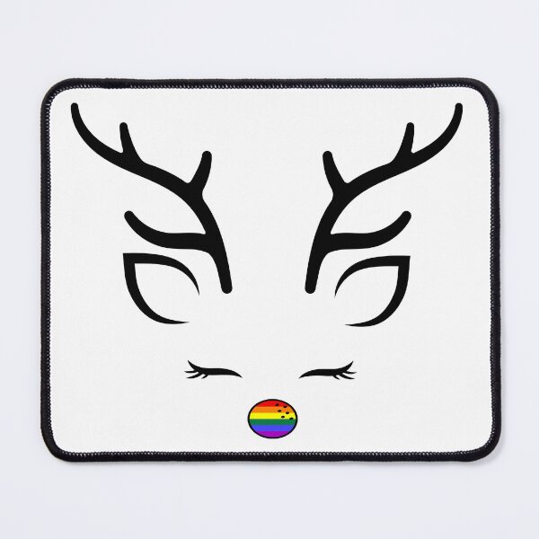 Item preview, CUTE PRIDE REINDEER | FEMINIST RAINBOW NOSE REINDEER designed and sold by Festive Feminist.