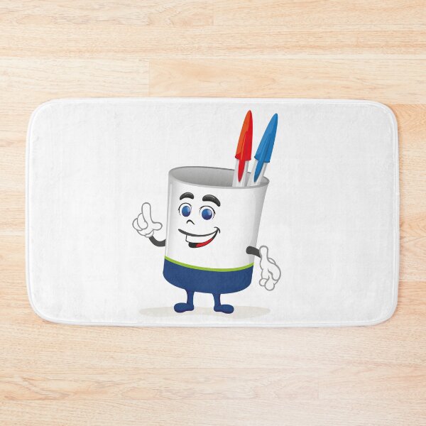 Item preview, Illustration of a mascot character cup, pencil holder, organizer. ideal for training and indoor subjects designed and sold by LucianoCosmo.