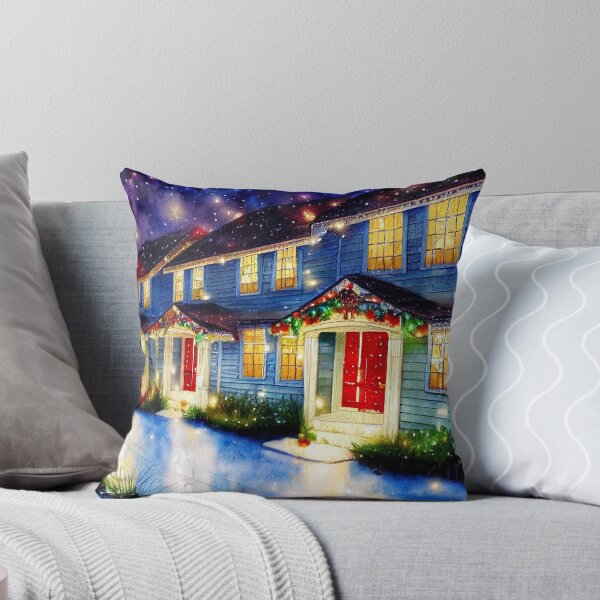 Artikelvorschau, Weihnachten Townhomes dekoriert für die Saison entworfen und verkauft von Mika Hutton.