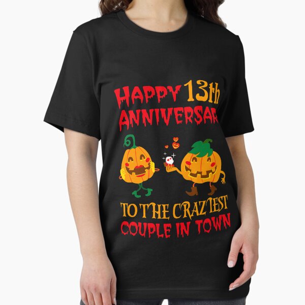トップス 13TH Anniversary Tshirt 13Th Wedding Anniversary Traditional Lace T-Shirt - Monsterry