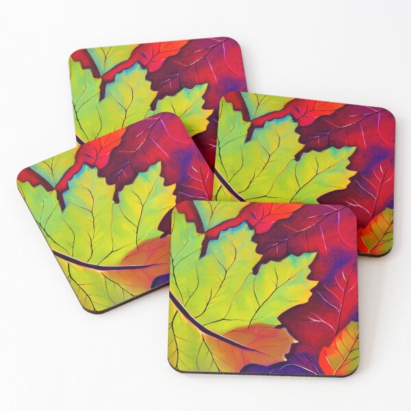 Aperçu de l'œuvre Feuilles colorées créée et vendue par NitaBond.
