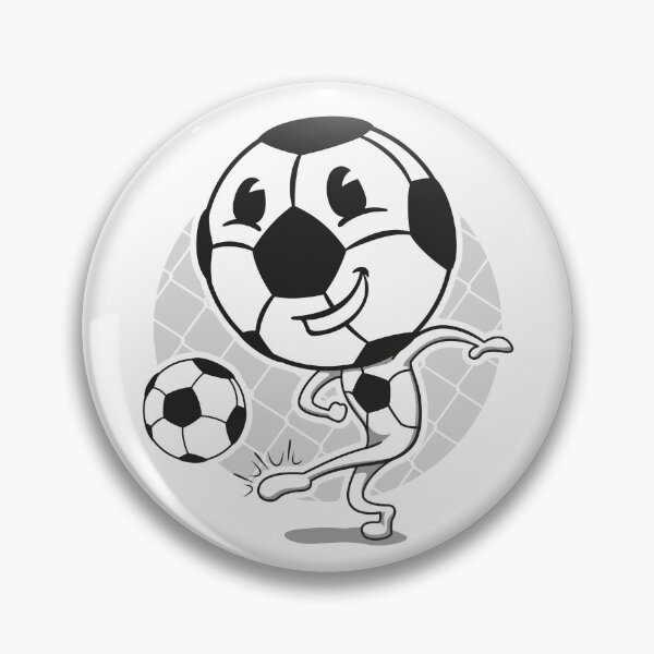 Item preview, soccer ball mascot illustration kicking ball. Ideal for educational and advertising materials designed and sold by LucianoCosmo.
