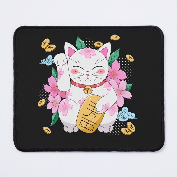 Item preview, Maneki neko with cerezo flower japanese  designed and sold by Natsukittyart.