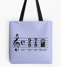 Wibbly-wobbly timey-wimey Tote Bag