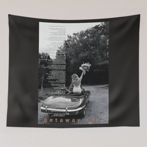 Item preview, Getaway Car Taylor Swift - Reputation Art Board Print album Black designed and sold by JoanNolan.