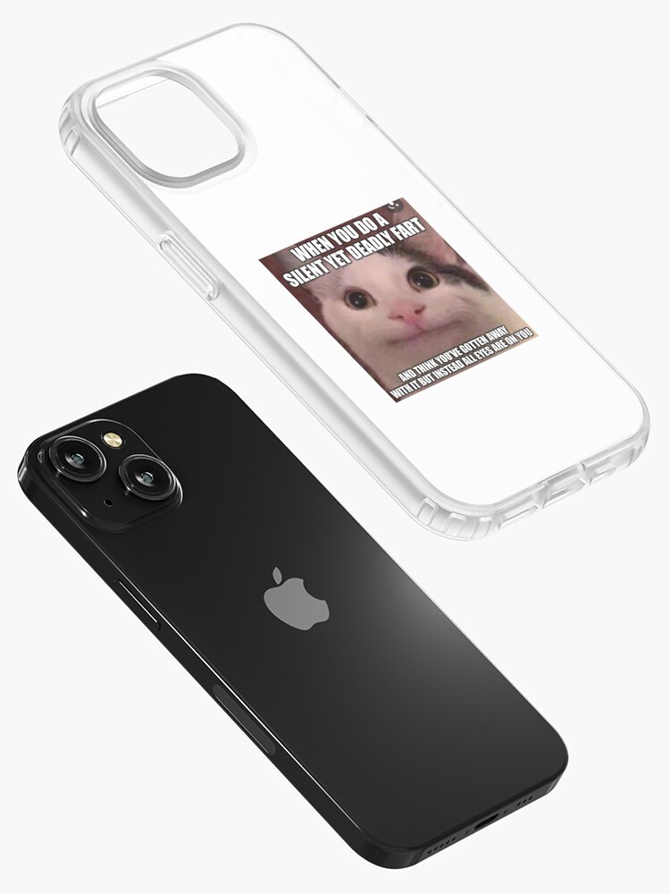 Polite Cat Meme Featuring Cute Beluga Cat A Funny Cat Meme Depicting A Cute  Cat Smiling, Funny Cat Pun And A Happy Cat | iPad Case & Skin