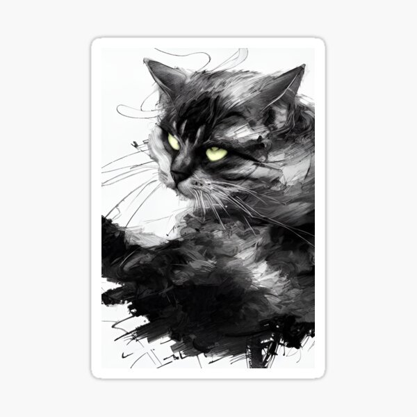 Artikel-Vorschau von Grobe Katzenskizze, designt und verkauft von bek22.