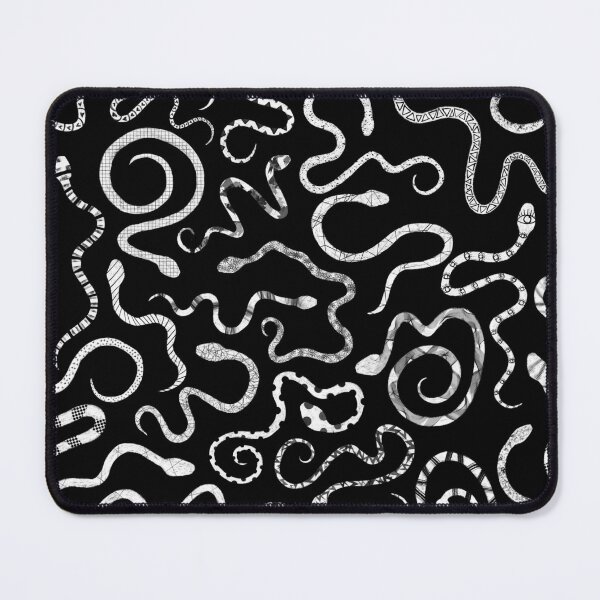 Item preview, Black and white patterned snakes designed and sold by saint-shores.