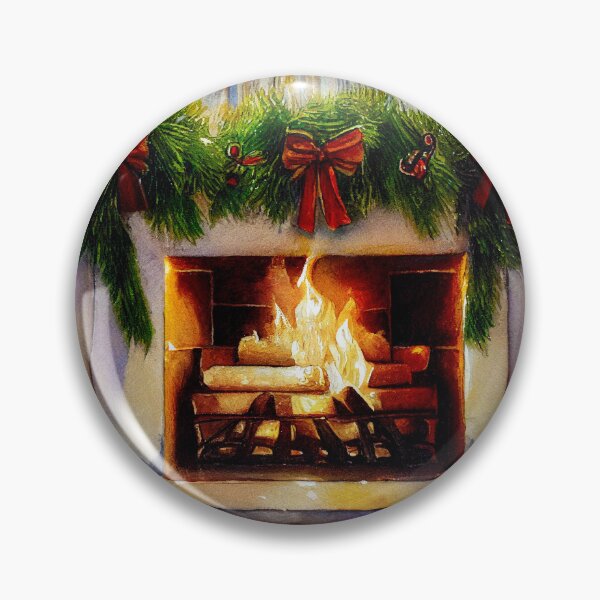 Item preview, Christmas Fireplace Covered in Candles designed and sold by Mika Hutton.