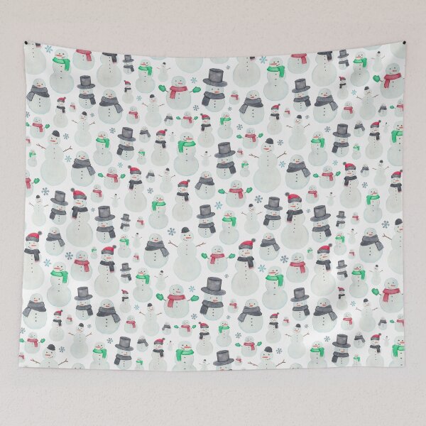 Item preview, Watercolour Snowmen designed and sold by Elena  O'Neill.