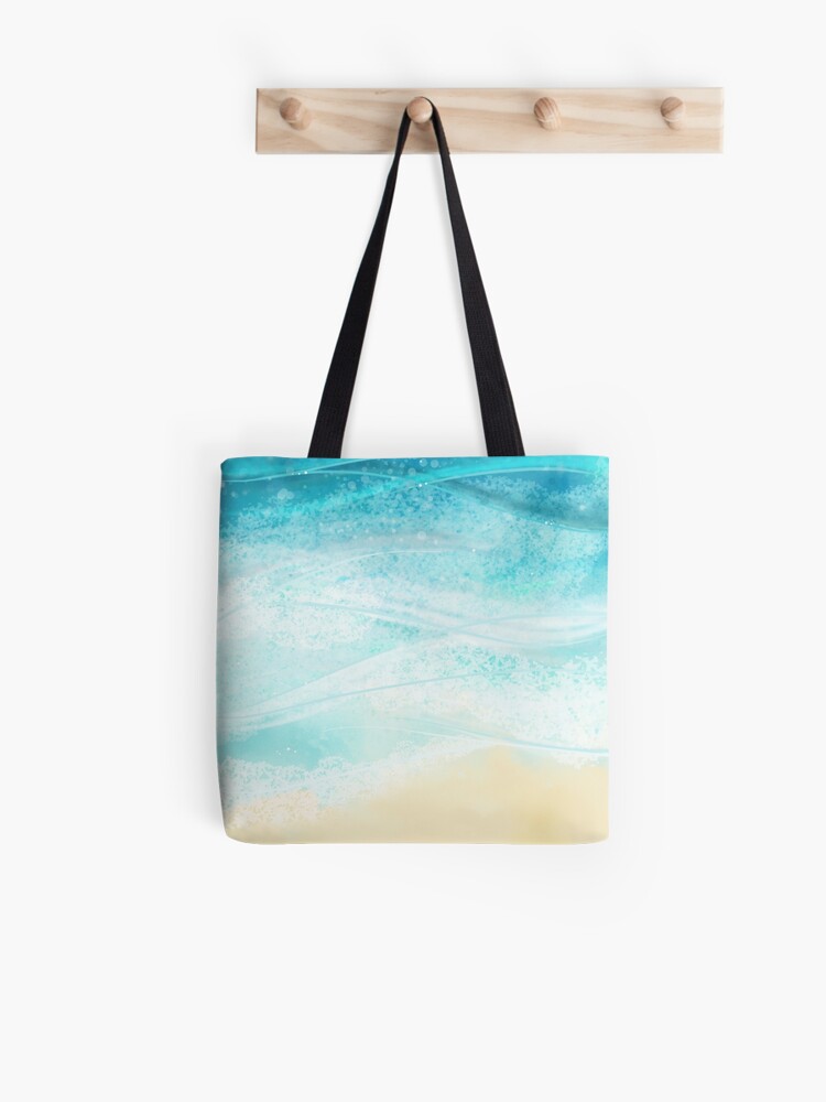 teal beach bag