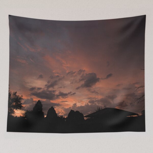 Item preview, Hues of Purple Pink Orange Sunset Sky Silhouette - Nature Aesthetic Photography designed and sold by Lucidesigns.